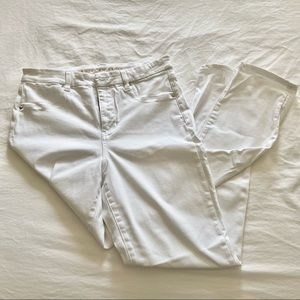 American Eagle Curvy High Rise Skinny Jeans - White